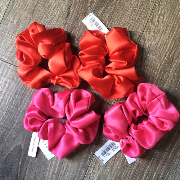 J. Crew Accessories - J. Crew - 4 Satin Scrunchies NWT